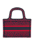 Mini Embroidered Heart Book Tote, back view